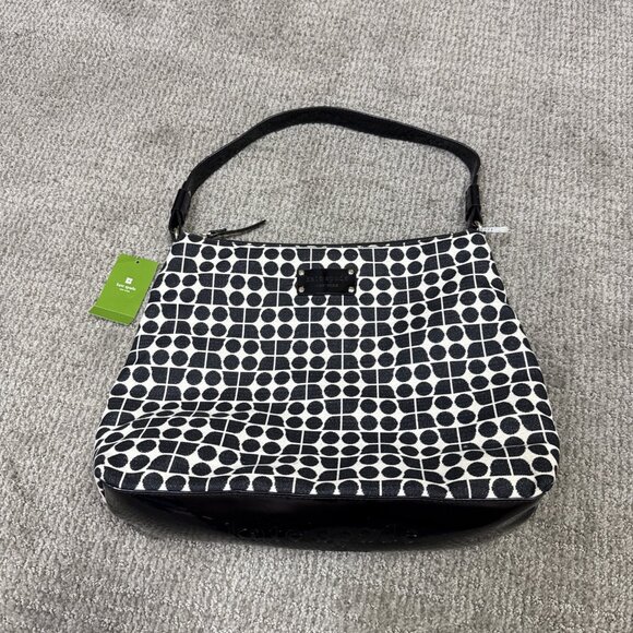 kate spade | Bags | Kate Spade Shoulder Bag Serena Black  Kate Spade Shoulder Bag Serena Black White Metallic Size Medium NWT